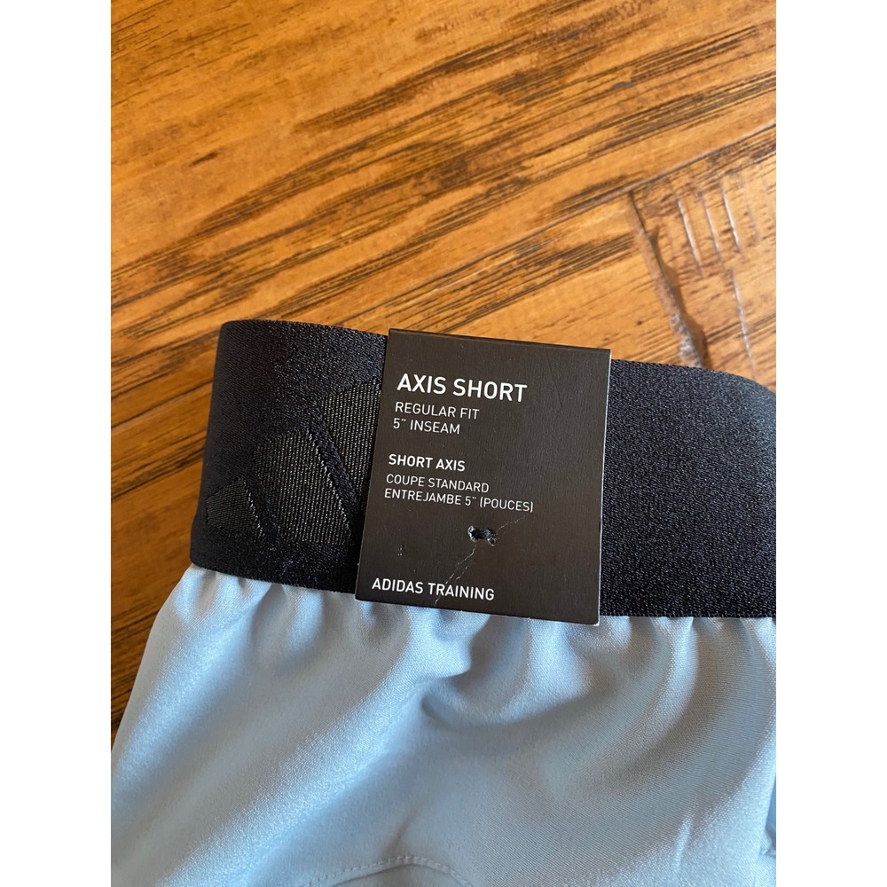 Adidas Mens Axis Woven 4.0 Training Shorts Wonder Blue XL 5 Inch IN6023 - Picture 7 of 8